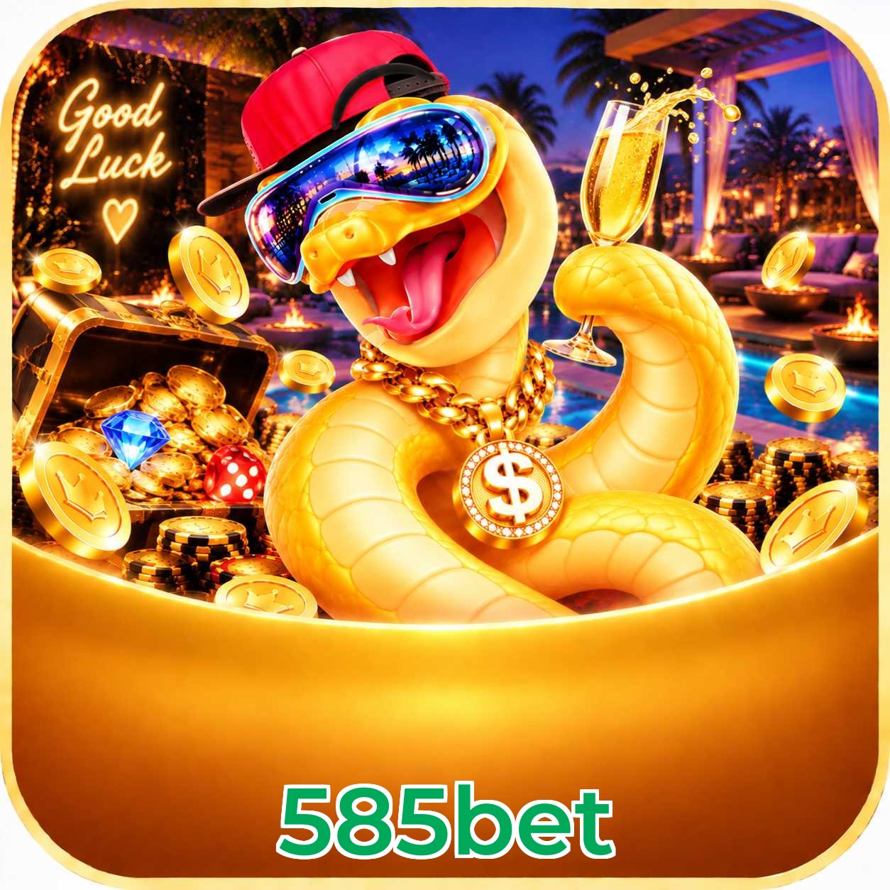 Catálogo de slots da 585bet com RTP médio de 96,52%